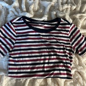 BONGO — magenta, navy and white striped tee!